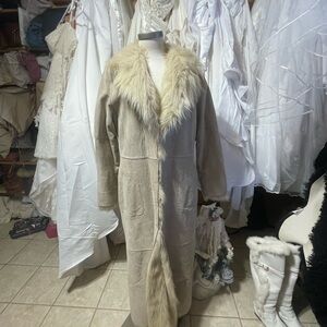 Newport News genuine suede coat